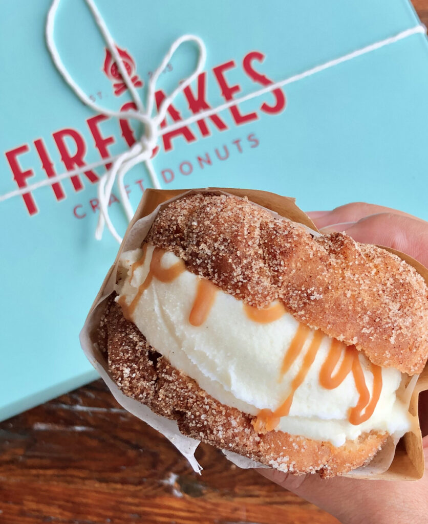 Donut Ice Cream Sandwiches Firecakes Donuts